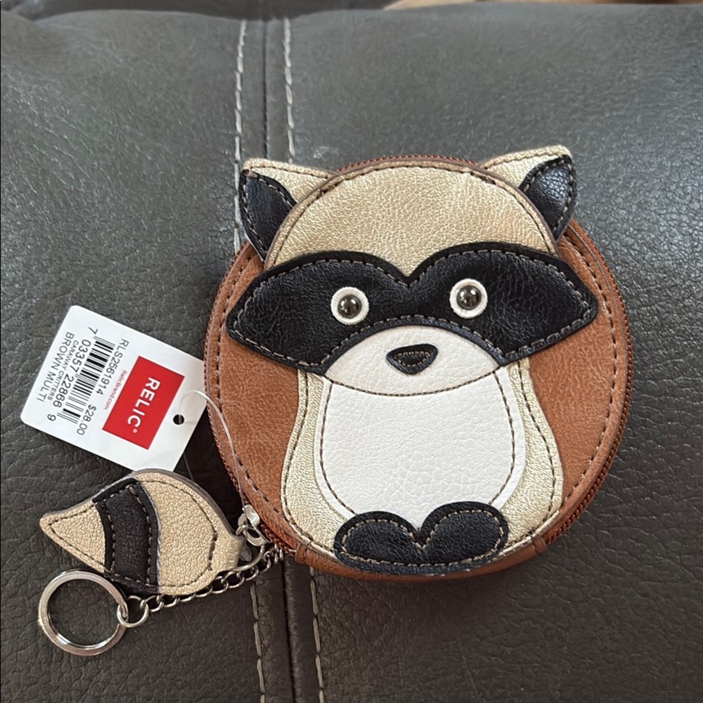 Relic fox zipper coin case